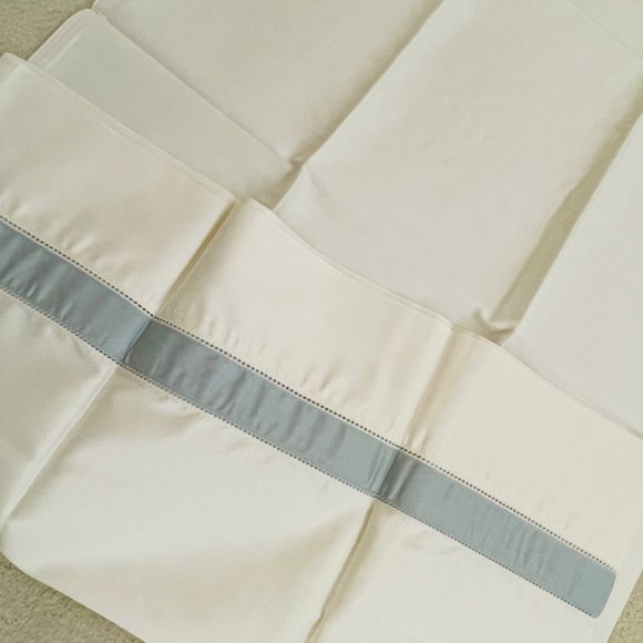 FRETTE Standard Pillow SHAM 1x Ivory Celestial 20"x32" 100% Cotton Portugal NEW - Picture 8 of 8